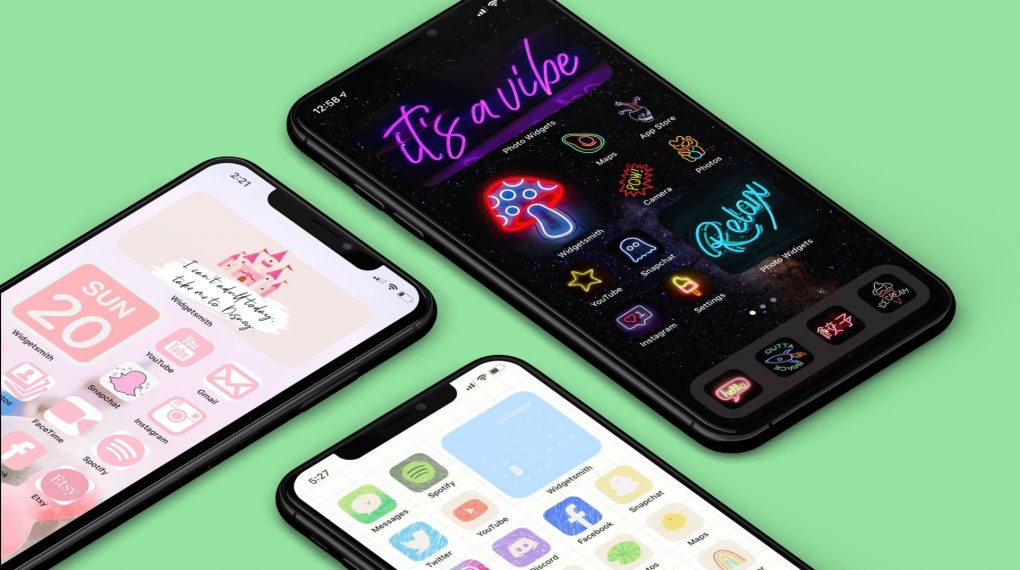 Best design of IOS 14 home screen themes