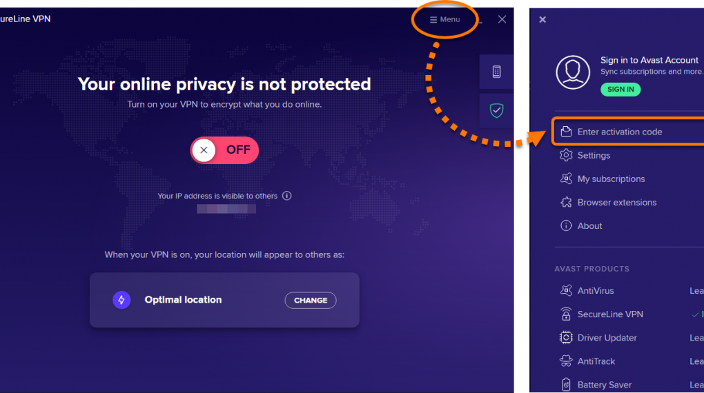 How to Install and initiate it with Avast SecureLine VPN License Key?
