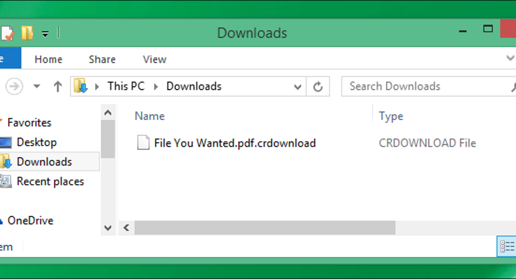 How to change over a Crdownload document?